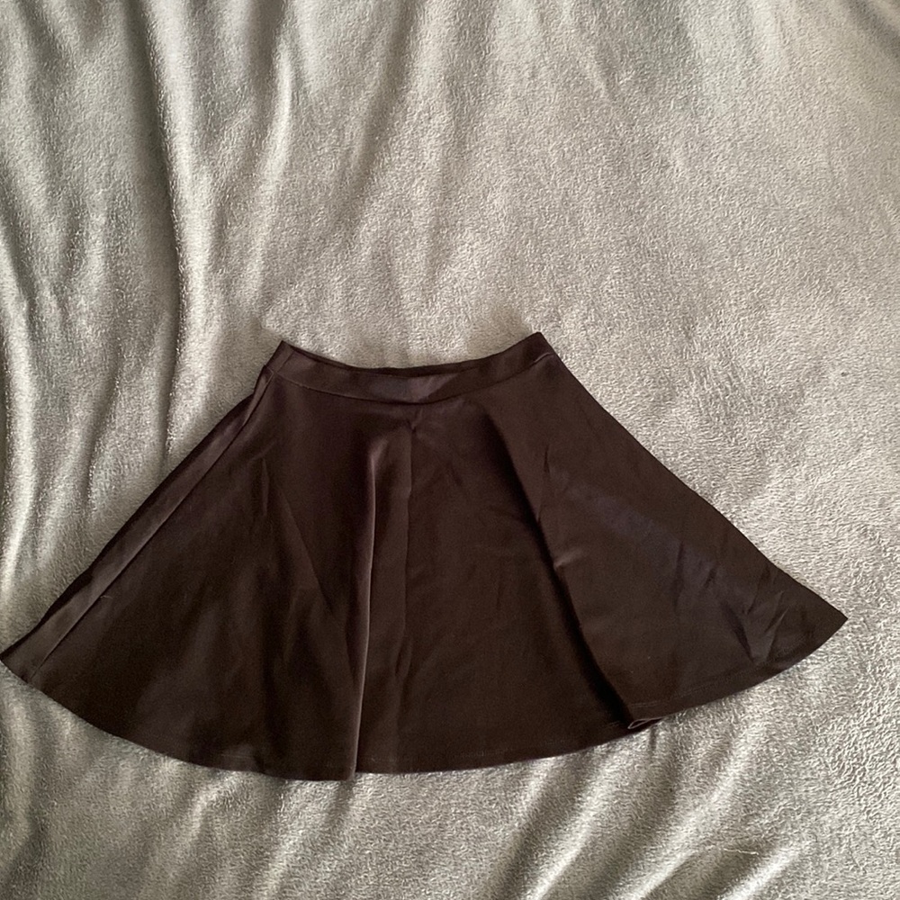 Black Flared Skater Skirt Size Small